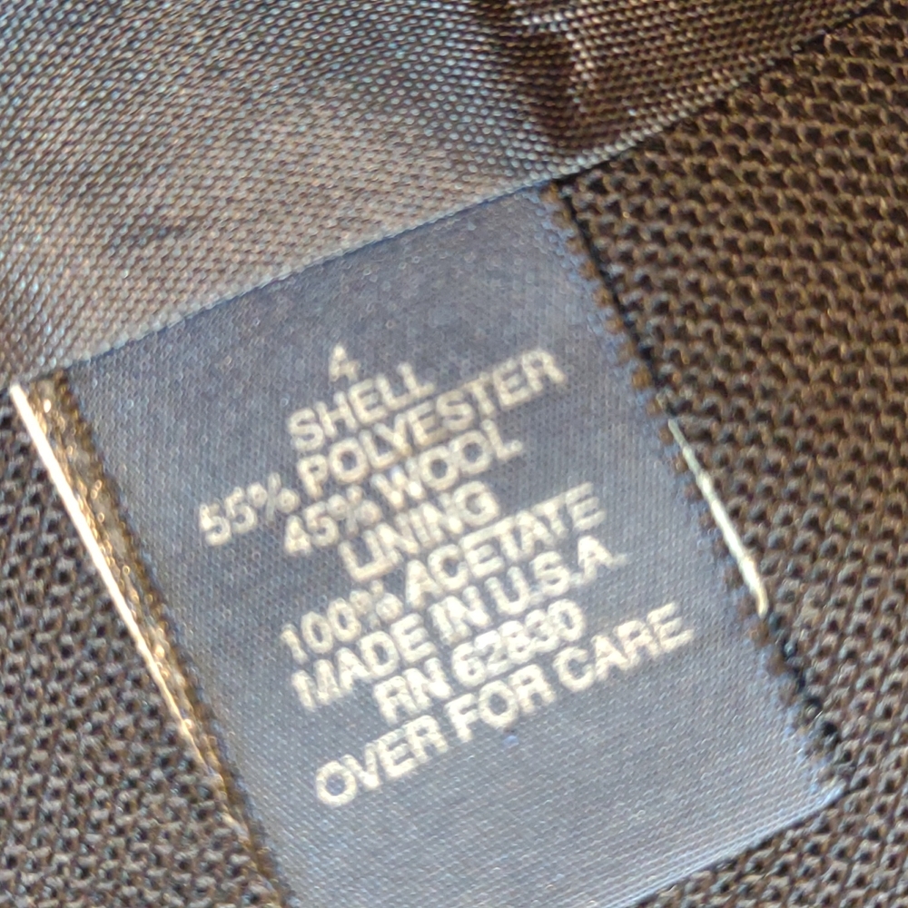 NWoT Navy 🔵 Sports Coat Blazer Size 4.   Tossing in new White shirt - Picture 3 of 5